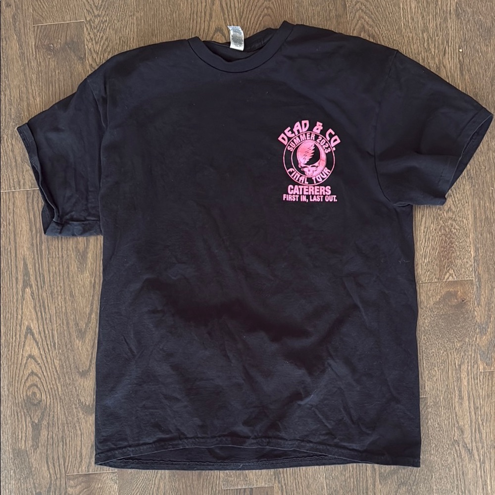 Dead & Co Black and Pink Short Sleeve Tee